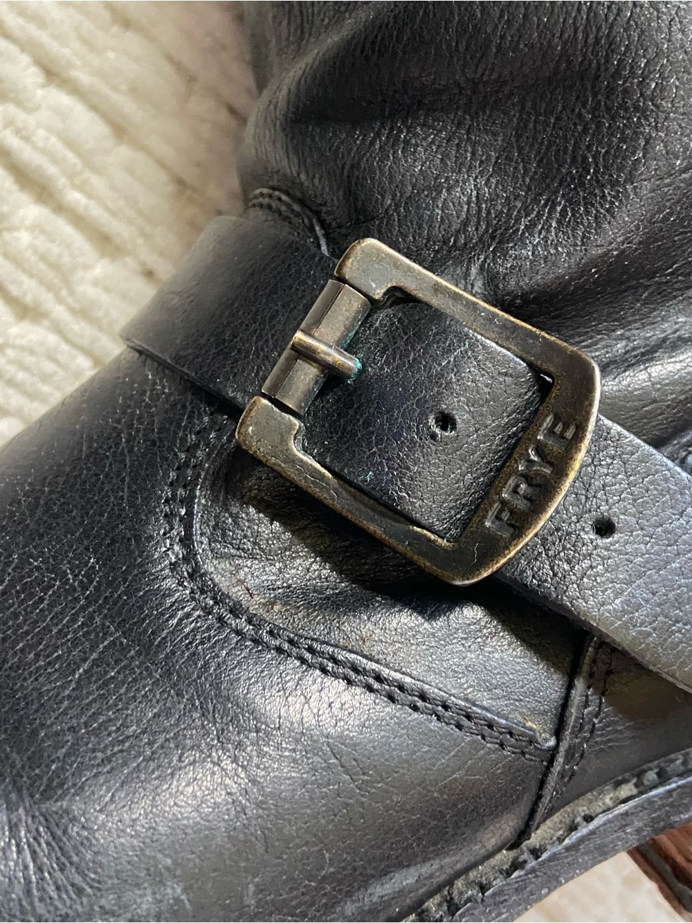 Frye Vintage Veronica Moto Engineer Harness Boots 8.5 Black - Picture 5 of 16